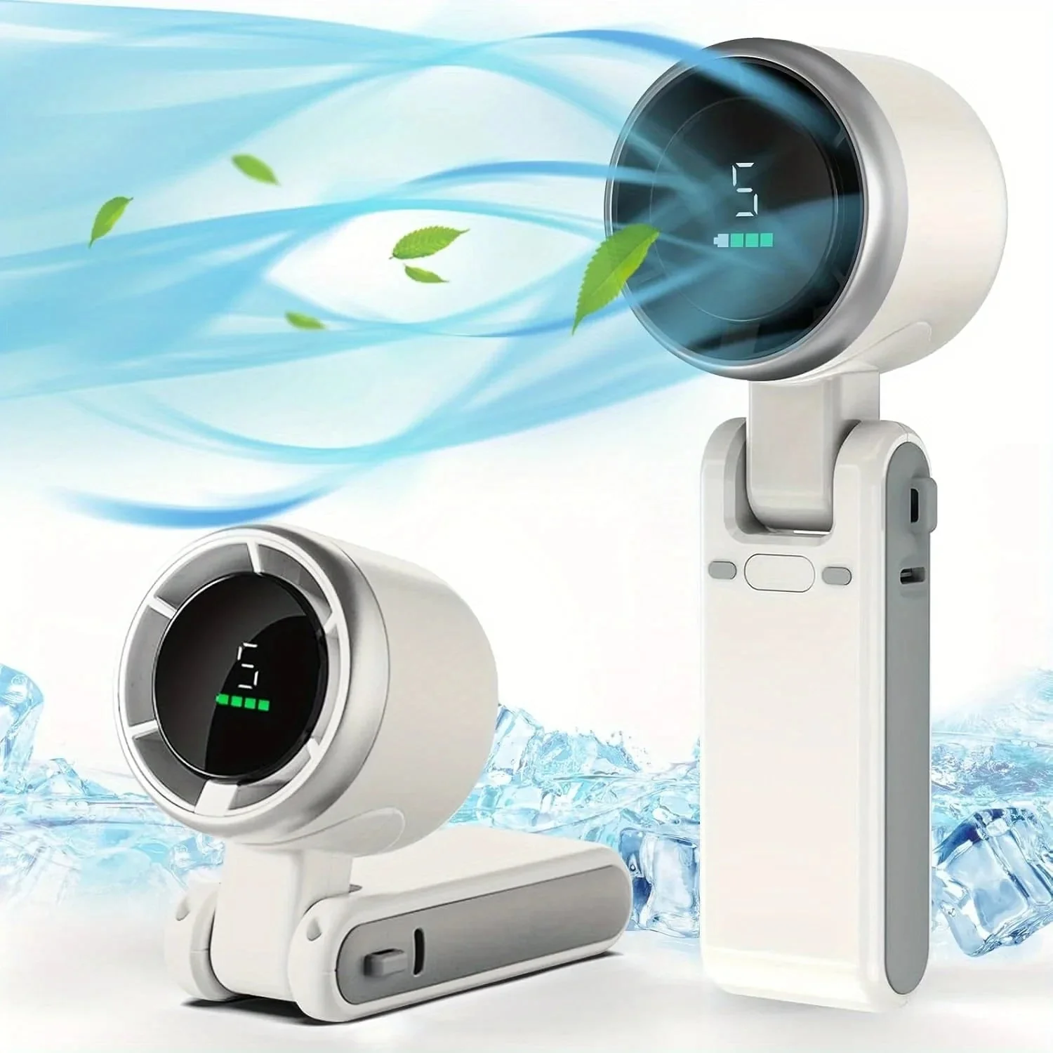 Portable Fan Neck Fan Handheld Compact Design Clip-on Fan - Image 6